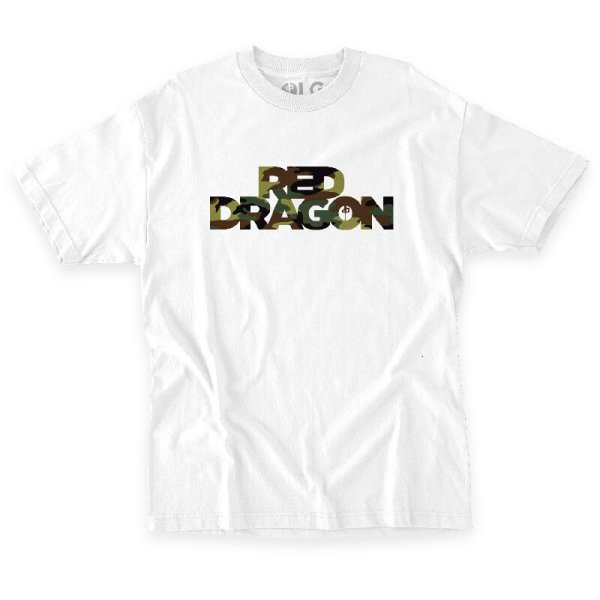 画像1: スケートボード カナダ レッドドラゴン アパレル Tシャツ RDS T-SHIRT HIDDEN ホワイト (1)