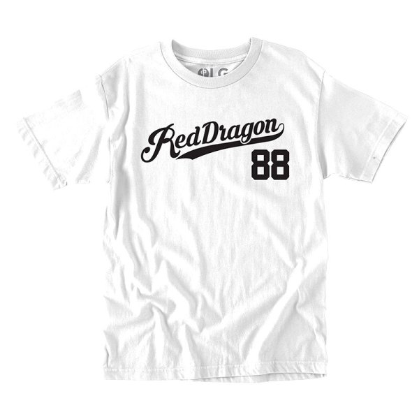 画像1: スケートボード カナダ レッドドラゴン アパレル Tシャツ RDS T-SHIRT THIRD BASE ホワイト (1)