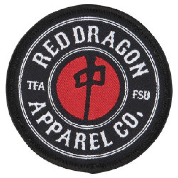 画像1: スケートボード カナダ レッドドラゴン アパレル ワッペン RDS PATCH RED EMBLEM (1)