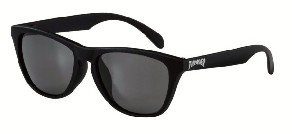 画像1: THRASHER サングラス PLANET プラネット ブラックxスモーク偏光レンズ (1)